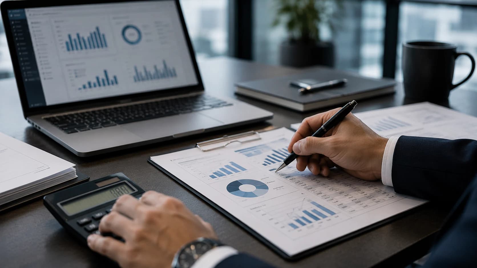 Analisi di indicatori economici con dashboard e calcolatrice