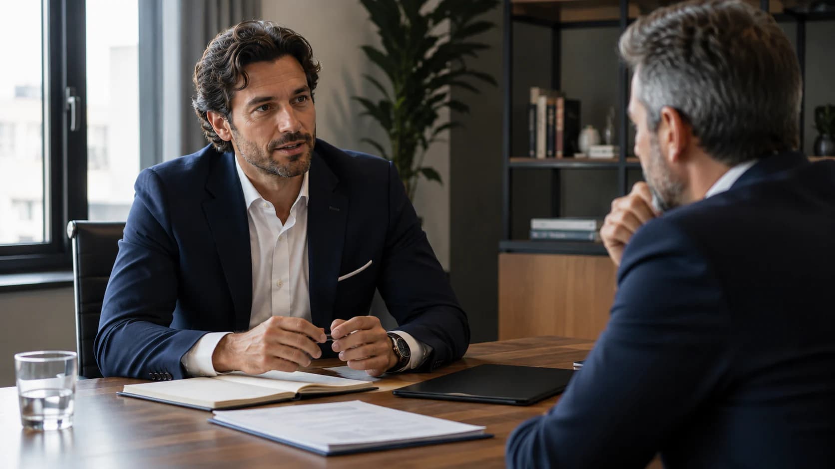 Professionisti a confronto durante una riunione di consulenza